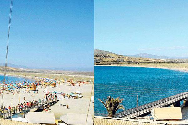 ANTES Y DESPUÉS La playa era visitada por muchos argentinos