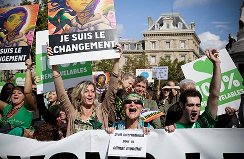 Se canceloacute la marcha mundial del clima en Paris