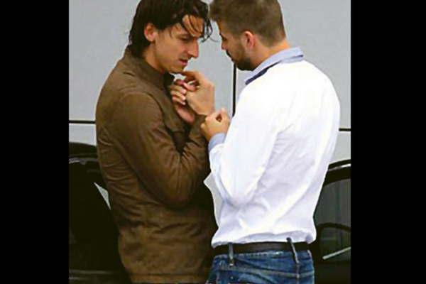 Piqueacute habloacute de la foto con Ibrahimovic
