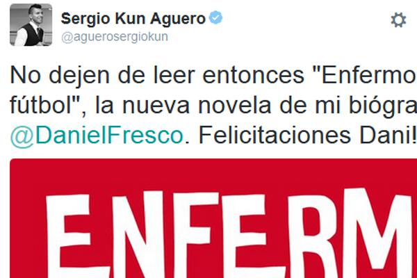 El Kun Aguero celebroacute y recomendoacute el nuevo libro de Daniel Frescoacute 