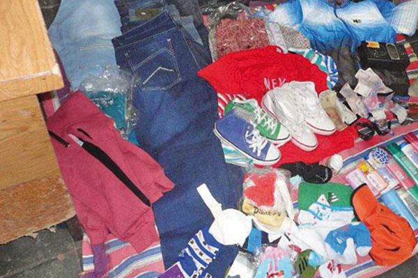 En un operativo secuestraron gran cantidad de ropa robada