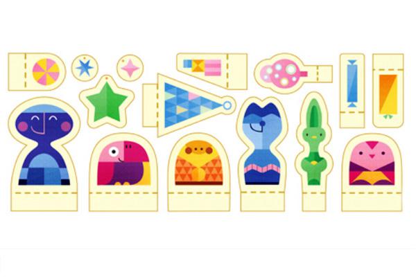 Google lanzoacute un doodle recortable para la Navidad