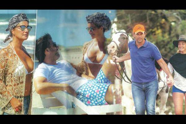 Nancy Pazos con su novio en un hotel nudista en Punta del Este