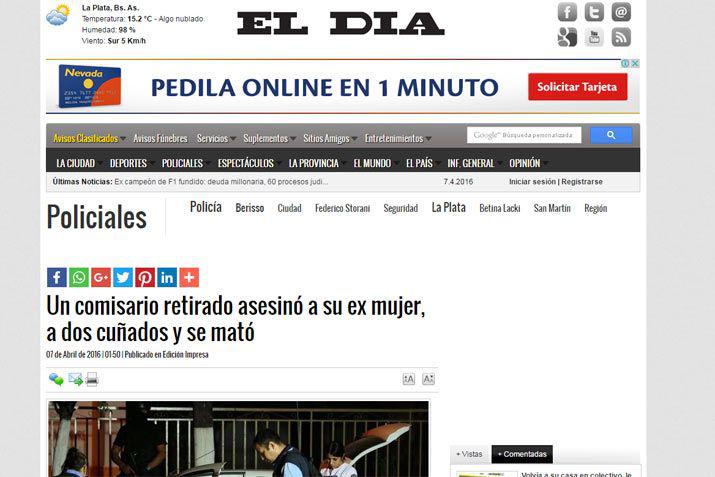 El triple crimen en La Banda en medios nacionales e internaciones