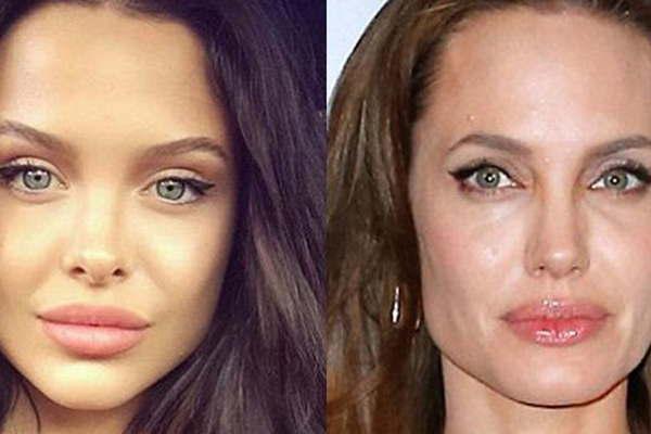 La doble de la actriz Angelina Jolie es sensacioacuten en Instagram