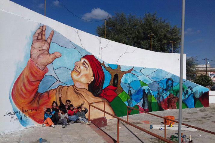 Quedo terminado el mural en el Templete de Villa Mailiacuten