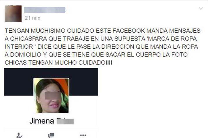 iexclCuidado- desconocidos usan Facebook para traficar fotos de mujeres en ropa interior
