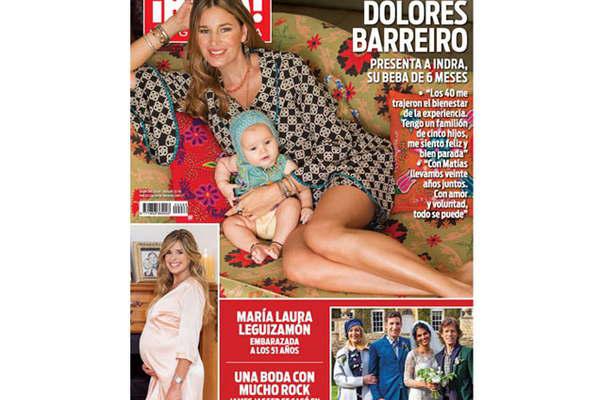 Dolores Barreiro presentoacute a su hija Indra en la revista iexclHOLA Argentina