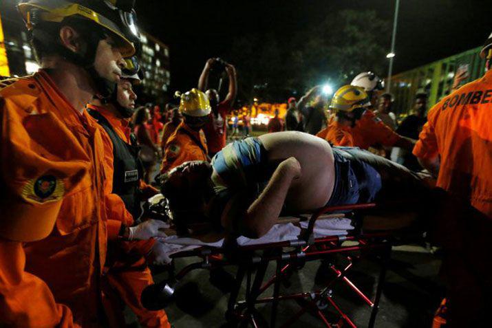 Partidarios a Dilma chocaron con la Policiacutea de Brasil