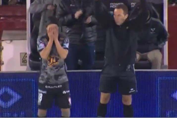 Toranzo al momento de ingresar