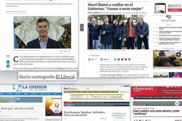 Medios nacionales e internacionales se hicieron eco de la carta que escribioacute Macri para EL LIBERAL