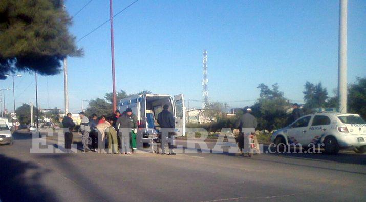 Nintildeo chocoacute contra una ambulancia cuando iba a la escuela