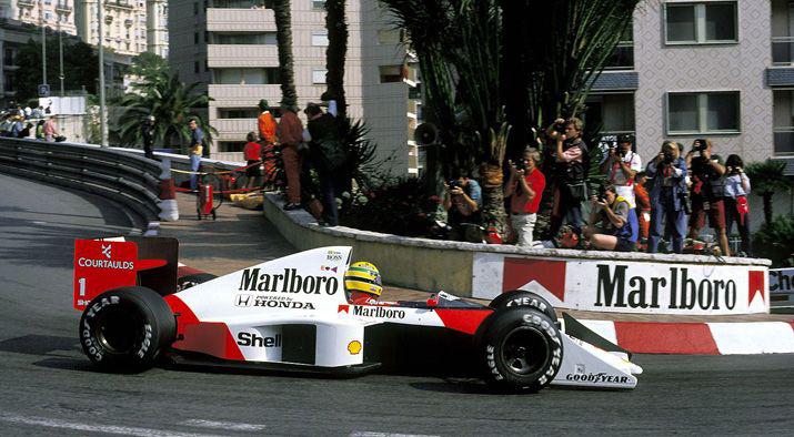 Senna y Moacutenaco- una vuelta a bordo de su McLaren