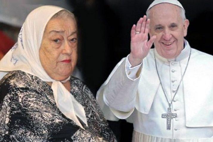 El papa Francisco recibe a Hebe de Bonafini en el Vaticano