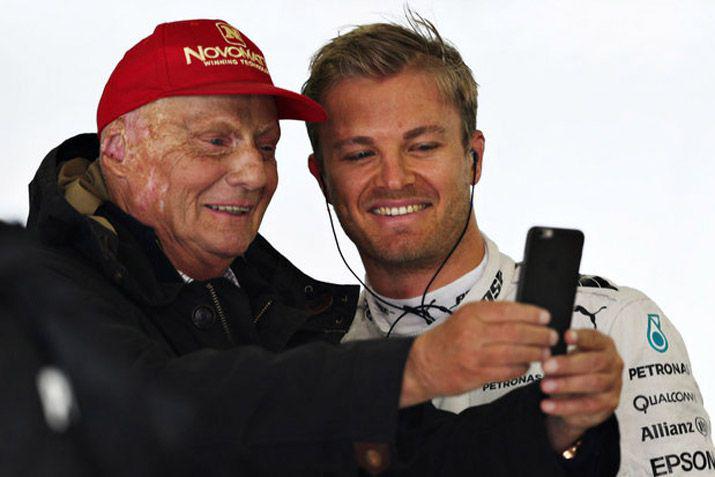 Lauda y Rosberg 