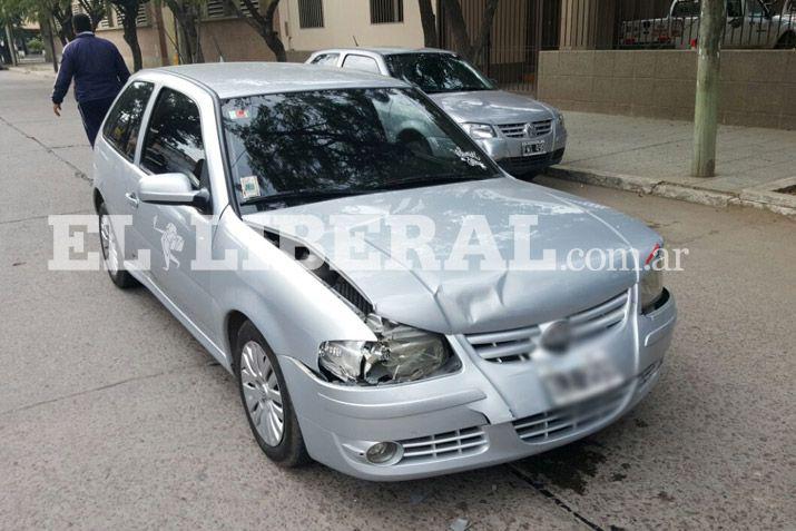 Cuaacutedruple choque en el centro dejoacute soacutelo dantildeos materiales