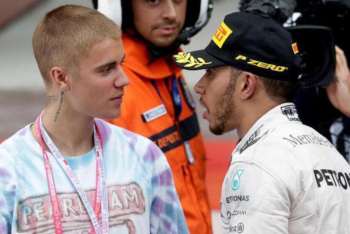 Hamilton ganoacute en Moacutenaco y festejoacute con Justin Bieber