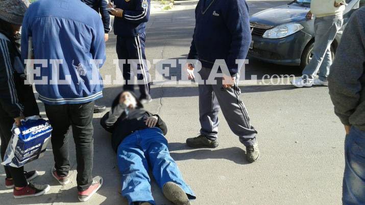 Accidente en la esquina de Rivadavia y Peru Foto diariopanoramacom