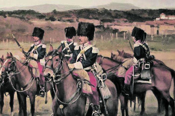 Los reclutas de granaderos a caballo