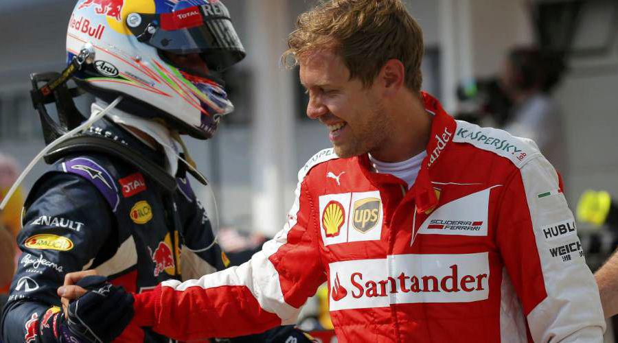 A Vettel no le importariacutea ser de nuevo compantildeero de Ricciardo