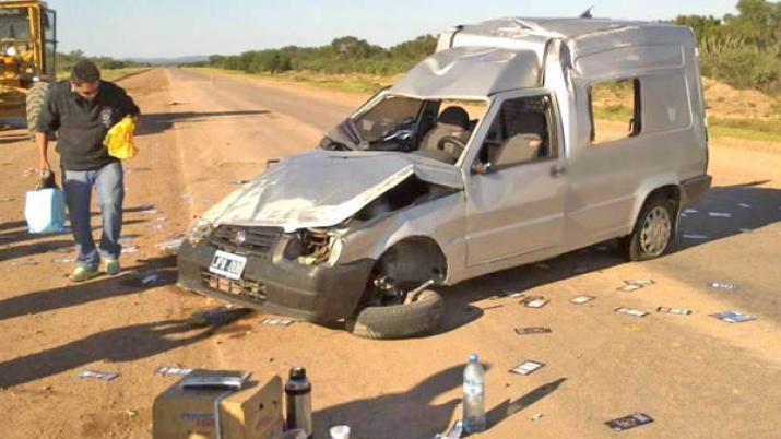 Un vuelco en ruta 9 provoco asombro y caos vehicular