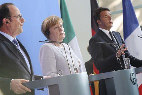 Alemania Francia e Italia prometieron impulsar la UE