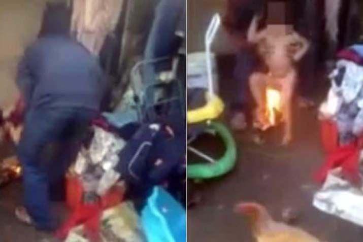 Indignante- quemoacute en los genitales a su hijastro porque orinoacute en la cama