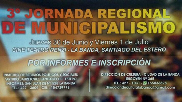 La Banda seraacute sede de la 3ordf Jornada Regional de Municipalismo
