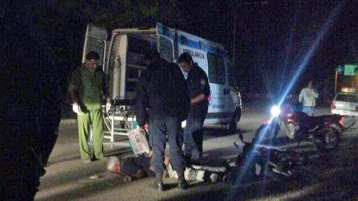 Motociclista lesionado tras derrapar en barrio Mosconi