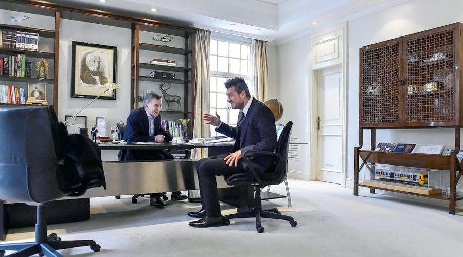 Macri y Tinelli firmaron la paz en Olivos