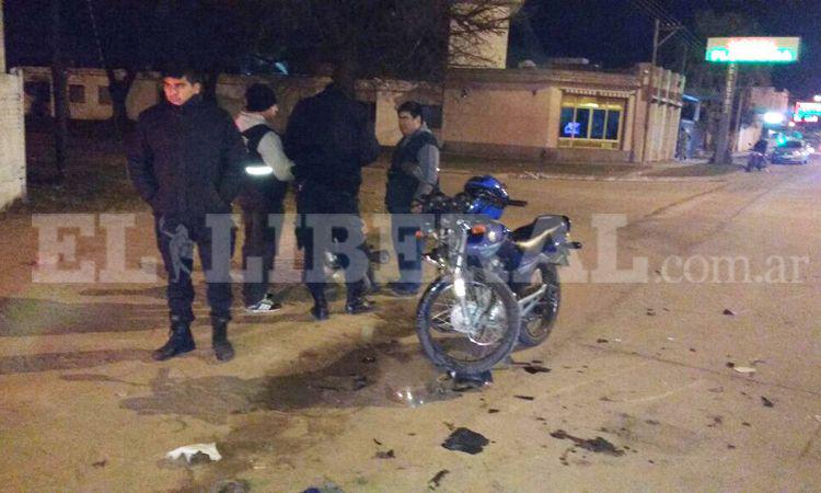 Las Termas- accidente de moto deja dos personas heridas