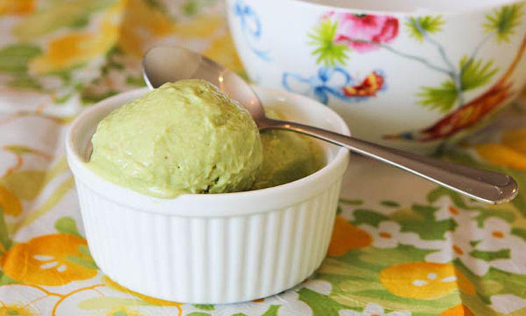 Helado de aguacate
