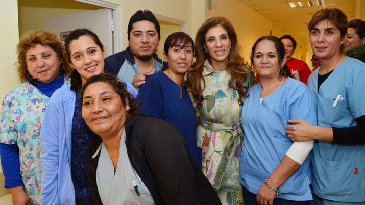 La Gobernadora visitó la Maternidad del Hospital Regional