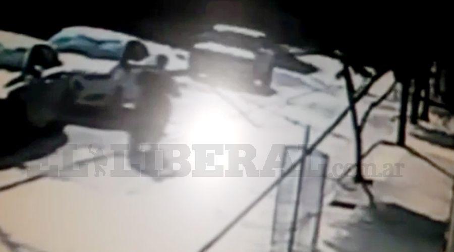 El robo de una moto quedoacute grabado en video