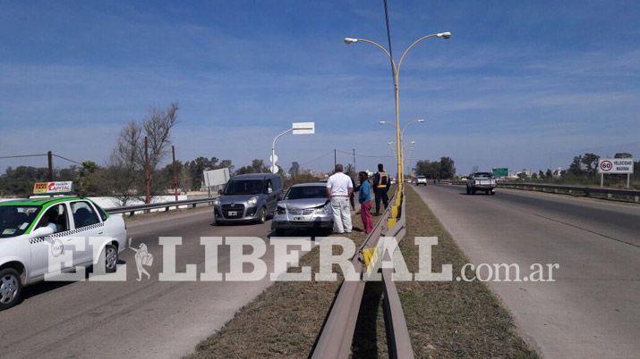Dos choques muacuteltiples sobre la Autopista Juan D Peroacuten