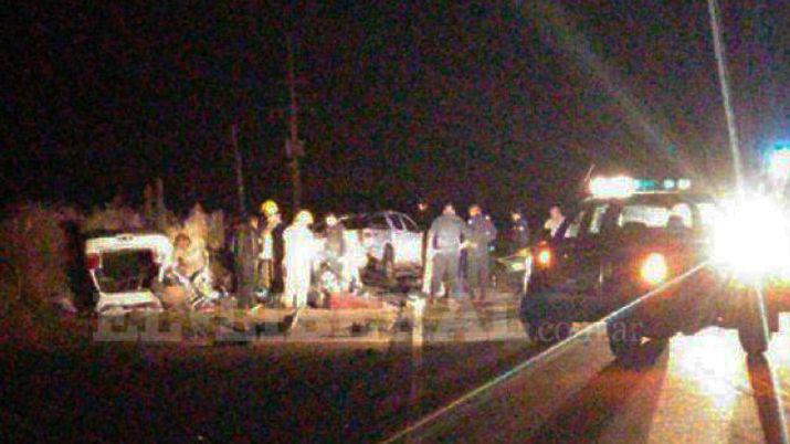 Varios heridos tras un choque entre camioneta y auto en la Ruta 34