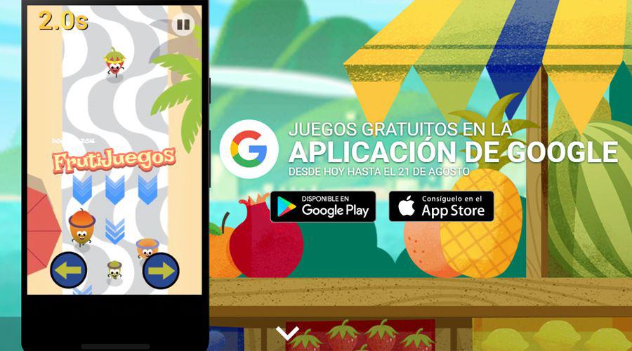 Los Frutijuegos del doodle de Google para Riacuteo 2016