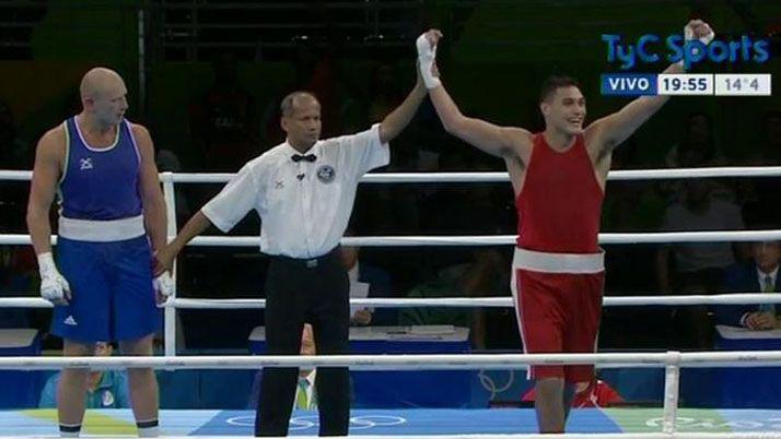 Yamil Peralta Jara le ganó a su par alemn en boxeo