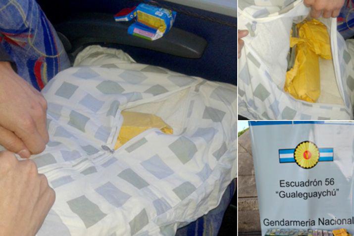 El sujeto viajaba en un colectivo procedente de Brasil con destino a Buenos Aires