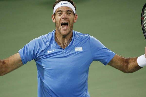 Del Potro ganoacute y hoy va por una medalla