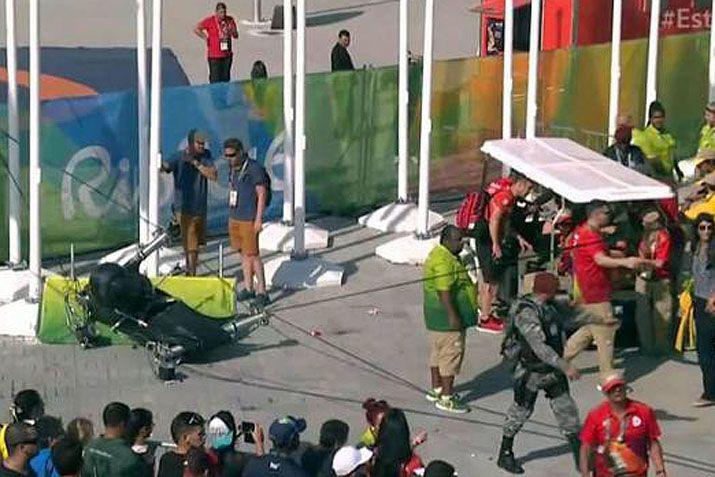 El accidente provocó temor entre el pblico