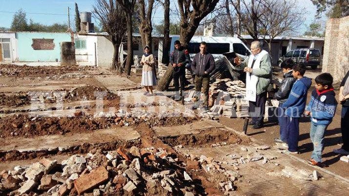 Bendición del inicio de la obra