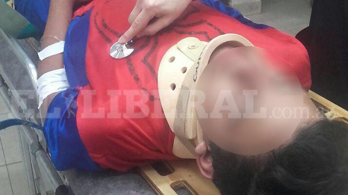 El hombre arantildea del Trencito Guara Guara sufrioacute una caiacuteda