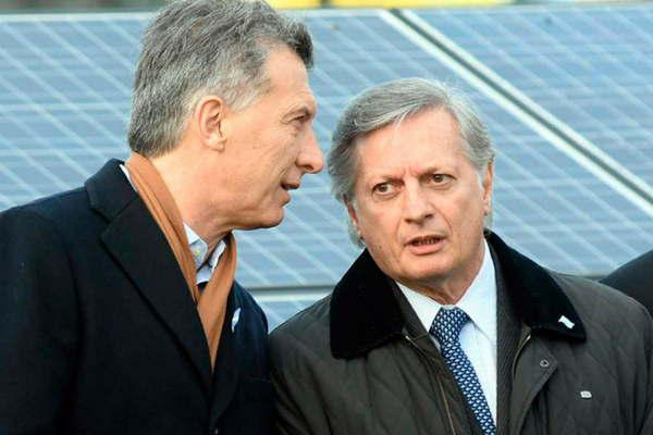 El presidente Macri y el ministro Aranguren