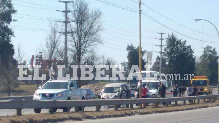 Un herido tras un choque en cadena en la Autopista