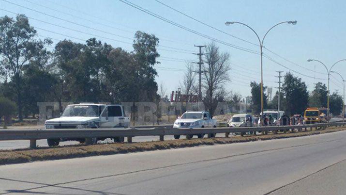 Un herido tras un choque en cadena en la Autopista