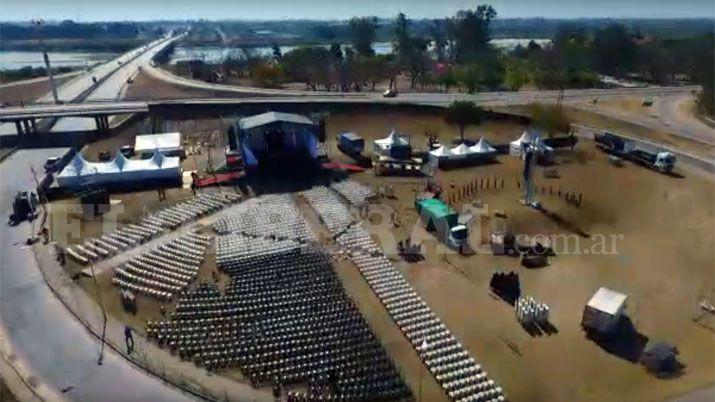 Videos tomados con un drone de los preparativos para la beatificacioacuten de Mama Antula