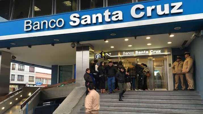 Allanaron el Banco de Santa Cruz por la ruta del dinero K