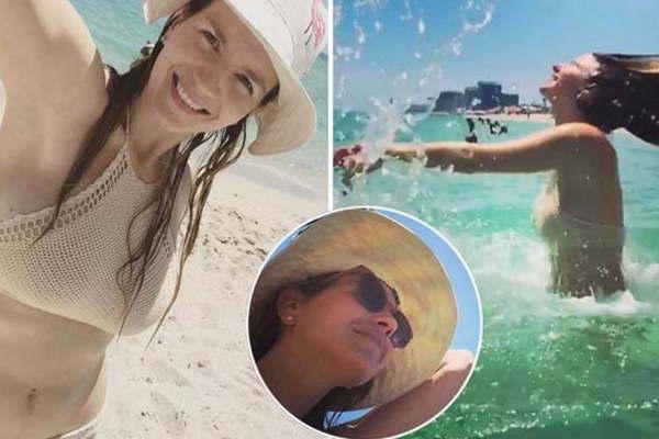 Marcela Kloosterboer desnudoacute su lomazo a cinco meses de ser madre 