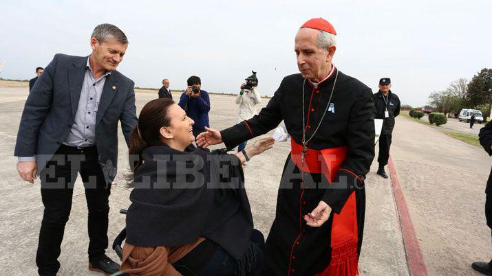 Gabriela Michetti llegoacute a Santiago para presenciar la beatificacioacuten de Mama Antula